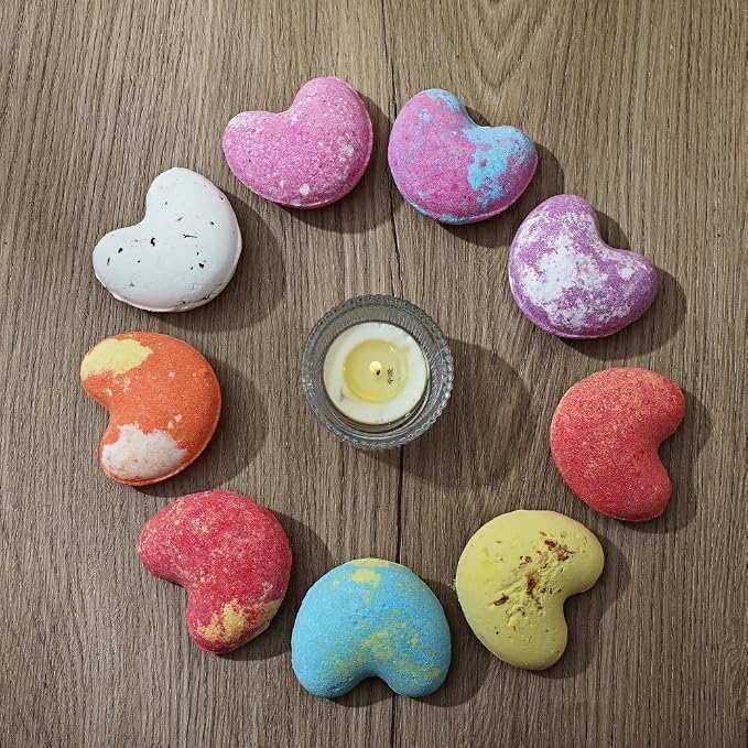 Bath Bombs Gift Set for Christmas, 9 x 1.41 Oz/ 40g. Essential Oil Spa Bomb - Image 3
