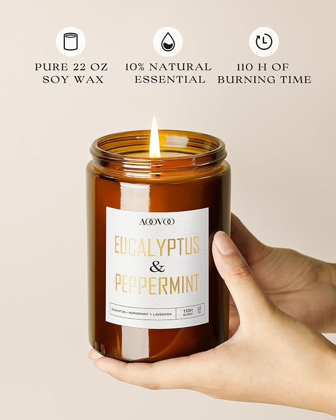 AOOVOO Eucalyptus Mint Candle - Image 3