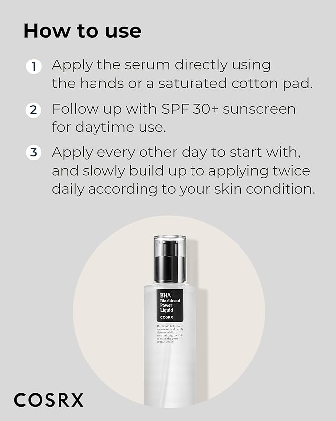 COSRX Niacinamide 2% + BHA 4% Blackhead Exfoliant Toner 3.38 fl.oz / 100ml - Image 6