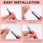 Nail Drill Bits, 3/32 Inch Diamond Acrylic Nail Drill Bits - Image 5