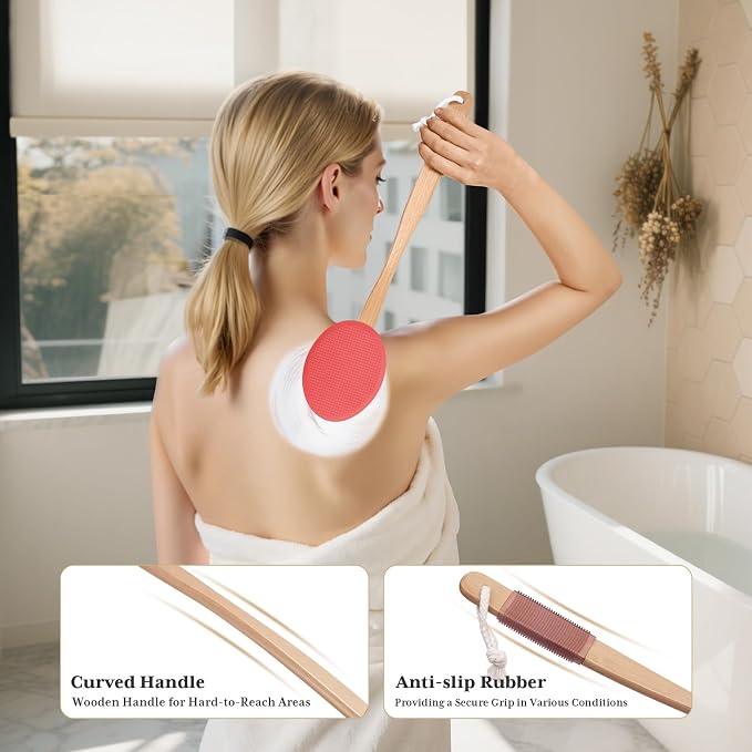 AmazerBath Lotion Applicator for Back, 4 Replacement Pads - Image 5