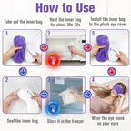 BeHoomi Heated Eye Mask, Weighted Sleep Mask Warm Compress - Image 6