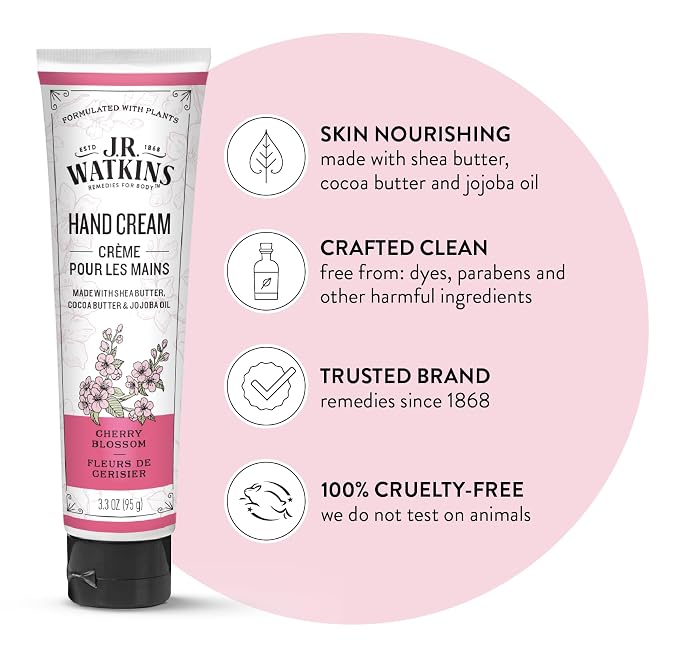 J.R. Watkins Natural Moisturizing Hand Cream, Hydrating Hand Moisturizer - Image 3