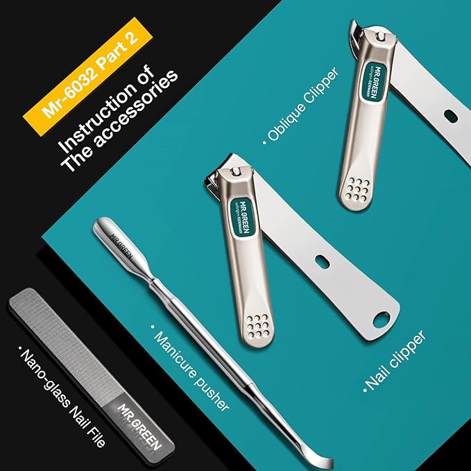 MR.GREEN 7in1 Manicure Sets Personal Care Tools Stainless Steel Professional - Image 5