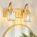 Modern Bathroom Vanity Light, 2-Light Gold Wall Sconce by FDPBY