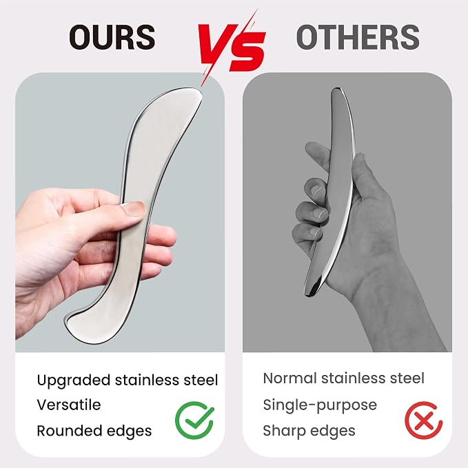 Muscle Scraper Tools, Stainless Steel Guasha Tool - Image 5