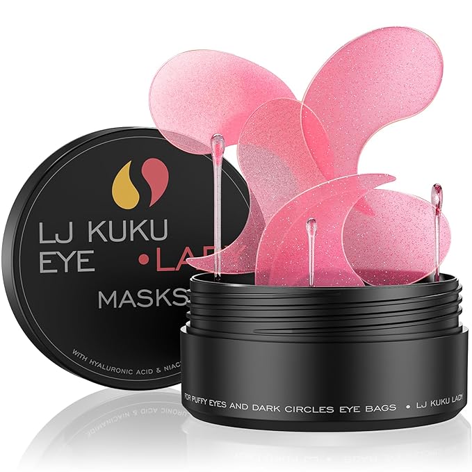 Under Eye Patches Gold Essence Hydrogel Eye Masks by LJ+KuKu+Lady