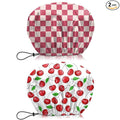 2 PCS Shower Cap Waterproof Double Layer Elastic Adjustable Reusable Hair Bath by BHAHB