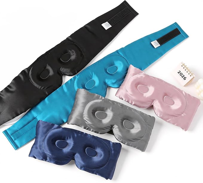 100% Mulberry Silk Sleep Mask for Women & Men – 22 Momme 6A Grade, 3D Contoured - Image 6