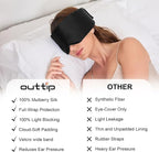100% Mulberry Silk Sleep Mask for Women & Men Beauty Sleep, Adjustable - Image 8
