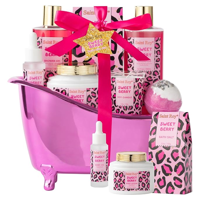 Mothers Day Gifts for Women, Bath and Body Gift Basket Set Home Bath Spa Gift - Image 9