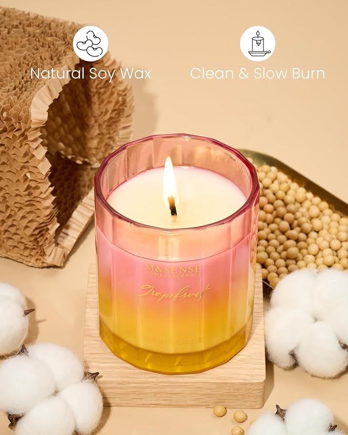 M&SENSE Grapefruit Scented Candles - Image 3