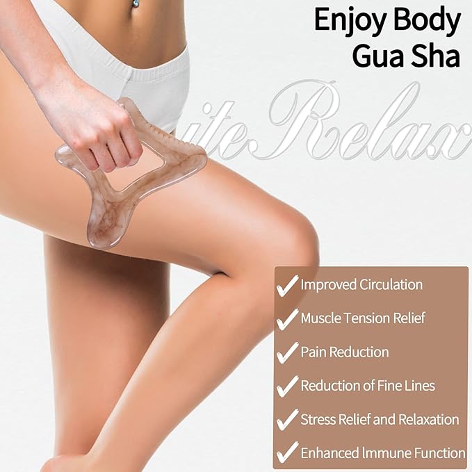 Body Gua Sha Tool Large Gua Sha Body Tool Cellulite Massage Tool Lymphatic - Image 5