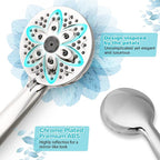 6-Setting Shower Head with Handheld, JDO High Pressure Hand held Shower Head - Image 3