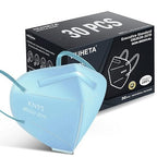 HUHETA KN95 Face Mask, 30 Pack Individually Wrapped, 5-Ply Breathable & by HUHETA
