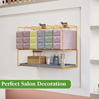 2 Pack Hair Color Organizer Hair Color Display Rack Wall Mounted Dye Storage - Image 7