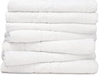 ZUPERIA 7-Pack White Bath Towels by Zuperia