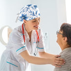 Scrub Cap with Hair Scrunchy, Ponytail Holder Surgical Cap - Image 6