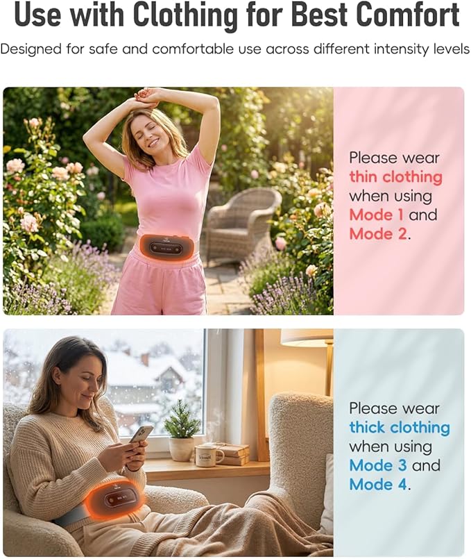 Electric Heating Pad, Portable Cordless Menstrual Heating Pad - Image 3