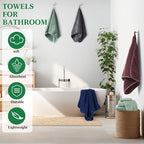 Mixweer 16 Pieces Bath Towels Sets Quick Dry Towel Set - Image 6
