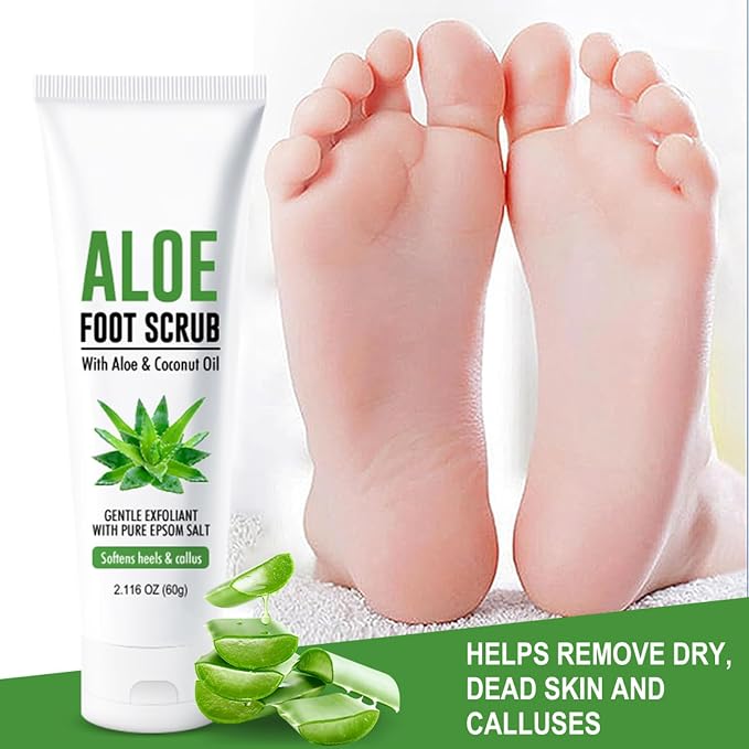 Aloe Vera & Coconut Oil Foot Scrub - Image 7