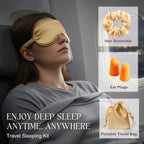 Silk Satin Sleeping Eye Mask, Soft Breathable Blackout Eyeshade Eye Cover - Image 6