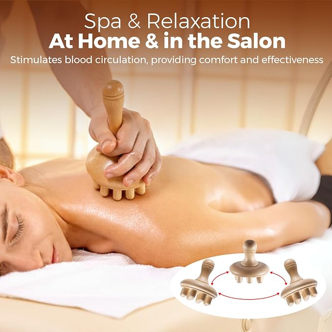 5 PCS Wood Therapy Massage Tools - Image 6