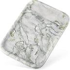 Karibiber Luxury Marble Vanity Tray, Bathroom Tray Countertop, Bianco - Image 3