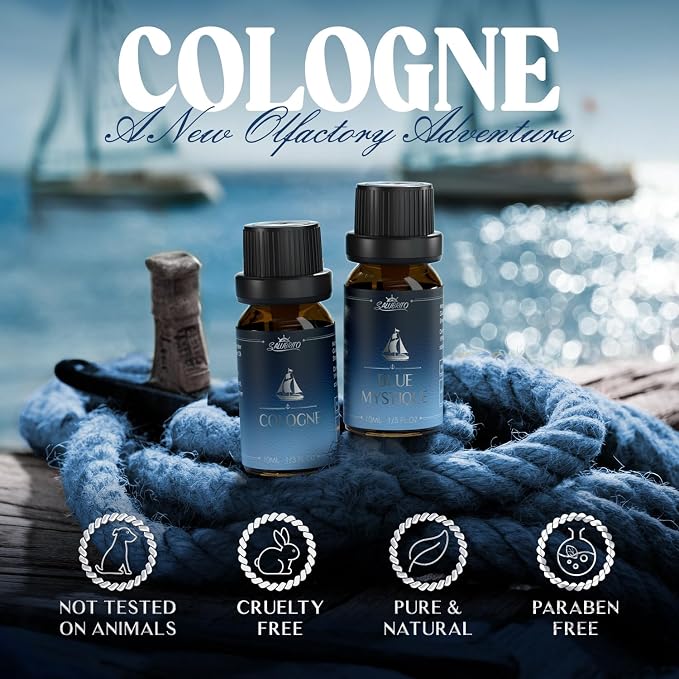SALUBRITO Cologne Fragrance Oils, Premium Essential Oil Set - Image 2