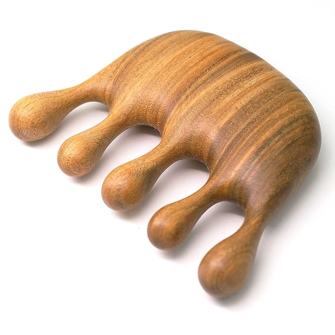 Wooden Scalp Massager Comb, Loc Comb by Moreinday