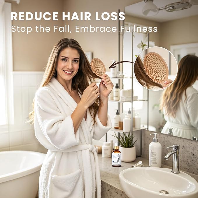 HIQILI Rosemary Essential Oil, Add to Shampoo & Conditioner, 100% Pure & Natural - Image 3