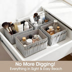 VERONLY Cosmetic Storage Bins Makeup Organizer, Adjustable Multifunction - Image 4