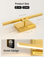 VOLISUN Bathroom Vanity Light 15.7 inch, 12W Dimmable 5CCT Led Bathroom Light - Image 6