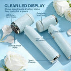 Electric Face Scrubber with Led Display & Facial Cleansing Brush - Image 7