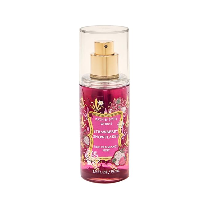 Bath and Body Works Strawberry Snowflakes Fine Fragrance Mist Travel Size Mini by BathBodyWorks
