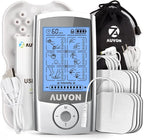AUVON Rechargeable TENS Unit Muscle Stimulator, 24 Modes 4th Gen TENS Machine by AUVON