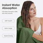 JML Microfiber Bath Towels Set of 2, Ultra Soft, Super Absorbent, Fast Drying - Image 5
