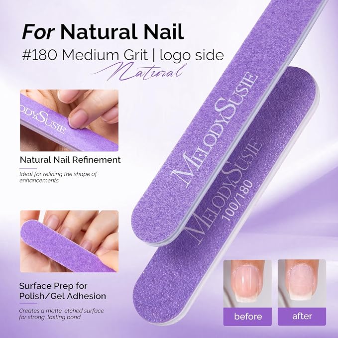 MelodySusie Nail File Kit, Professional Manicure Pedicure Supplies - Image 3