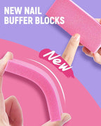 MORGLES Cuticle Remover Kit, 100/180 Nail File and Nail Buffer Blocks, Nipper - Image 4