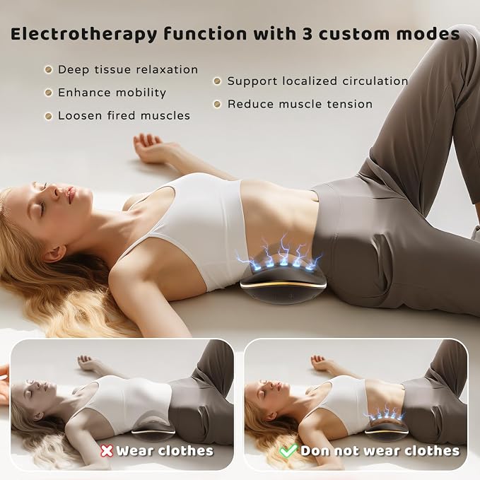 Cordless Electric Lumbar Traction Device, 4-in-1 Multifunctional Back Massager - Image 6