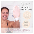 Seraphic Skincare Divine Glow Exfoliating Mitt – 100% Vegan Viscose Traditional - Image 7