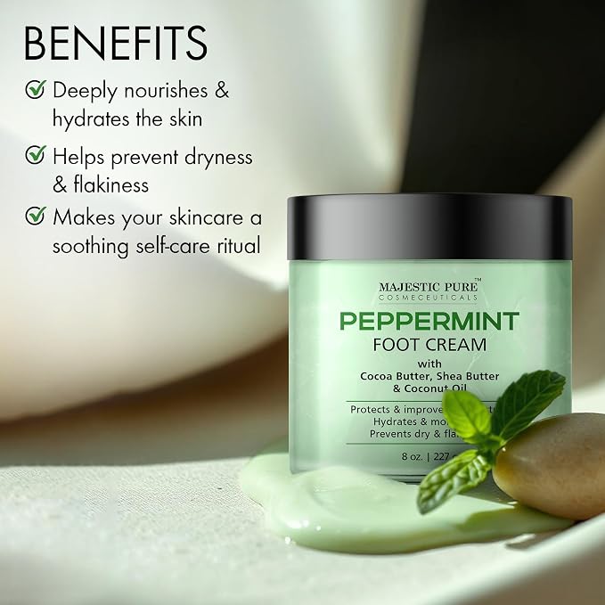 Majestic Pure Peppermint Foot Cream, Warming Cream - Image 6