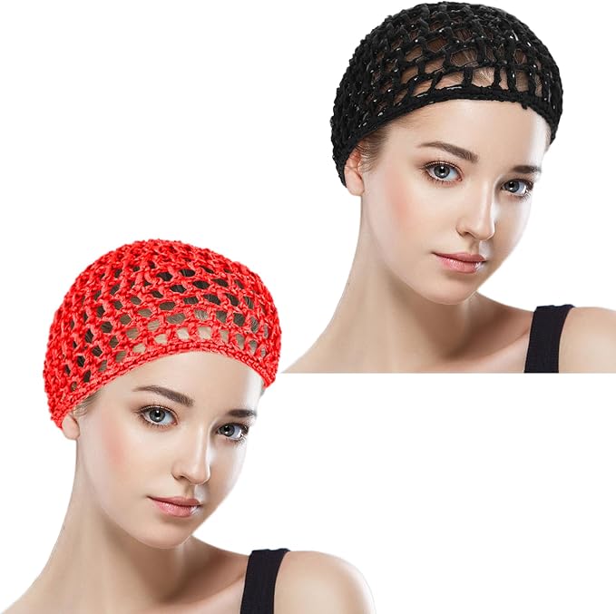 WLLHYF Wig Cap Thick Long Hair Caps Adjustable Net Mesh Braided Weaving Making - Image 3