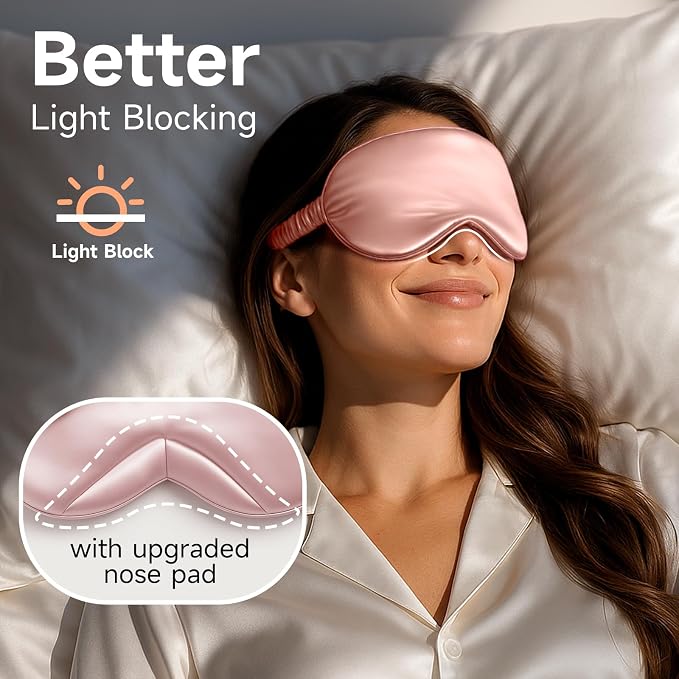 Umisleep Sleep Mask for 100% Pure Mulberry Silk, 22 Momme 6A Soft Eye Masks for - Image 5