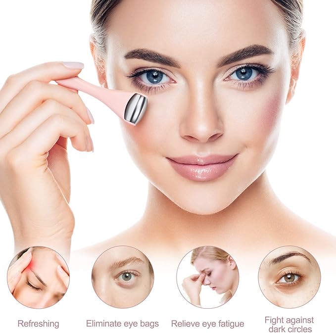 MAANGE Mini Eye & Face Rollers for Eye Massager, Stainless Steel Eye Ice Roller - Image 5