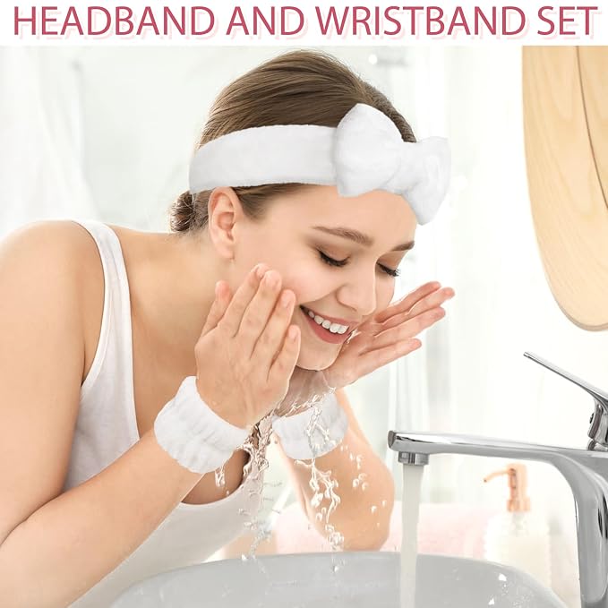 Fmeida Spa Headband and Wrist Band Set - Image 4