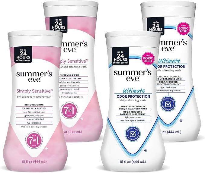 Summer's Eve All-Over Daily Feminine Wash, Simply Sensitive & Ultimate Odor by SummersEve