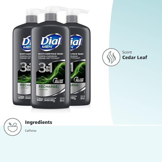 Dial Men 3in1 Body, Hair and Face Wash - Image 8