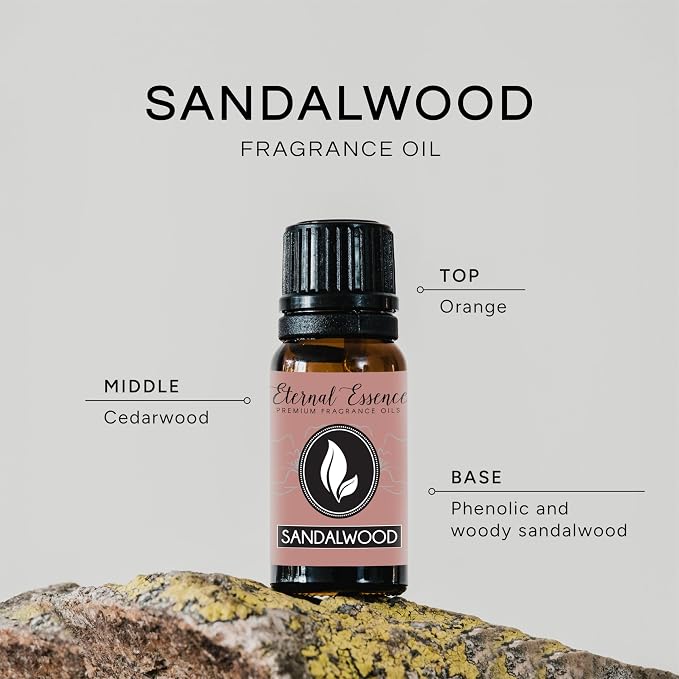 Sandalwood Premium Grade Fragrance Oil - 10ml - Scented Oil - Image 2