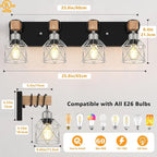 FadimiKoo Farmhouse Vanity Light - Image 2